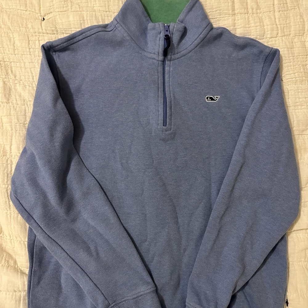 Vineyard Vines boys Saltwater Quarter zip sweater